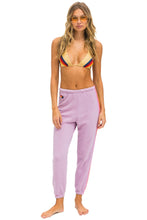 Load image into Gallery viewer, AVIATOR NATION 5 STRIPE SWEATPANTS - MAUVE // PINK // GREEN
