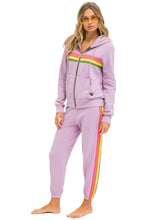 Load image into Gallery viewer, AVIATOR NATION 5 STRIPE SWEATPANTS - MAUVE // PINK // GREEN
