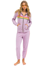 Load image into Gallery viewer, AVIATOR NATION 5 STRIPE SWEATPANTS - MAUVE // PINK // GREEN
