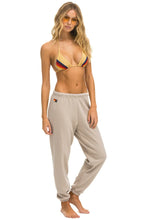 Load image into Gallery viewer, AVIATOR NATION STRIPE SWEATPANTS - SAND // TAN
