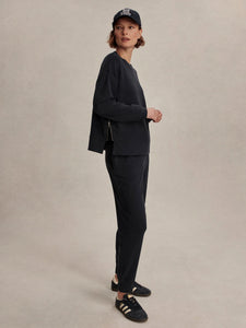 VARLEY HORTON SIDE ZIP MIDLAYER - NAVY MARL
