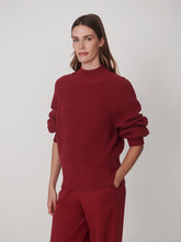 Load image into Gallery viewer, VARLEY MARTINA HIGH-NECK RIB KNIT - RUMBA ROSE
