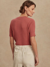 Load image into Gallery viewer, VARLEY MICHA SHORT SLEEVE CARDIGAN - MAUVEWOOD
