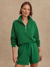 Load image into Gallery viewer, VARLEY HAWLEY HALF-ZIP SWEAT - VERDANT GREEN
