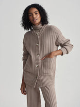 Load image into Gallery viewer, VARLEY PENSDALE RELAXED KNIT CARDIGAN - FUNGI
