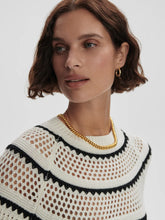 Load image into Gallery viewer, VARLEY PADBURY POINTELLE KNIT SWEATER - EGRET
