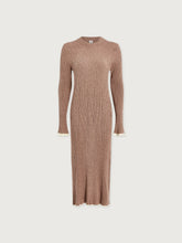 Load image into Gallery viewer, VARLEY AXEL RIB KNIT MIDI DRESS - LIGHT TAUPE MARL
