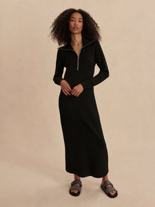 VARLEY ALEXIS MIDI DRESS - BLACK