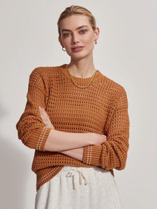 VARLEY FOX KNIT SWEATER - ALMOND