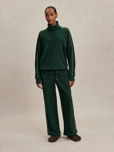 VARLEY ARIANA HIGH-NECK ACTIVE SWEAT - PINE GROVE/CEMENT