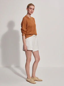 VARLEY FOX KNIT SWEATER - ALMOND