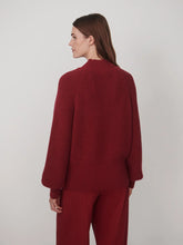 Load image into Gallery viewer, VARLEY MARTINA HIGH-NECK RIB KNIT - RUMBA ROSE
