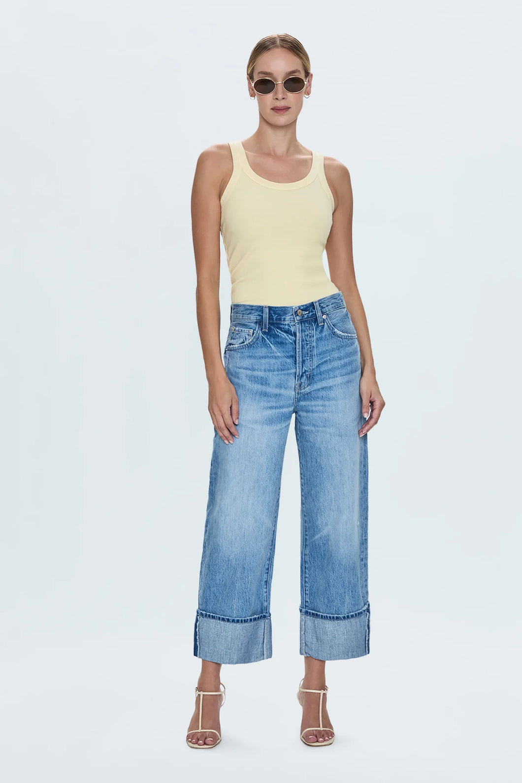 PISTOLA RYDER HIGH RISE CUFFED JEAN - ABROAD VINTAGE