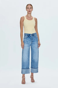 PISTOLA RYDER HIGH RISE CUFFED JEAN - ABROAD VINTAGE