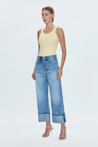 PISTOLA RYDER HIGH RISE CUFFED JEAN - ABROAD VINTAGE