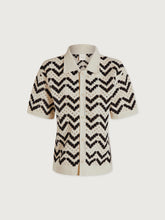 Load image into Gallery viewer, VARLEY ANAIS CROCHET POLO SHIRT - BIRCH
