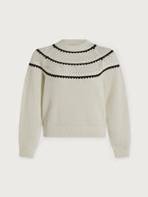 Load image into Gallery viewer, VARLEY PADBURY POINTELLE KNIT SWEATER - EGRET
