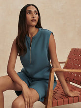 Load image into Gallery viewer, VARLEY SIMMONS HALF-ZIP TANK - MALLARD BLUE
