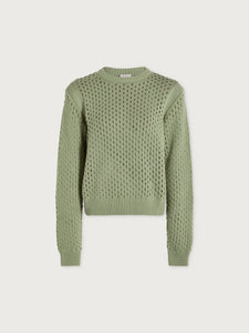 VARLEY HAINS KNIT CREW - SNOW SAGE