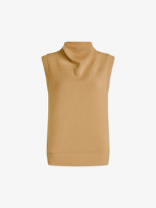 VARLEY ELLEN COWL NECK TANK - PRAIRIE SAND