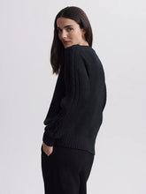 Load image into Gallery viewer, VARLEY VERA BUTTON NECK SWEATER - BLACK
