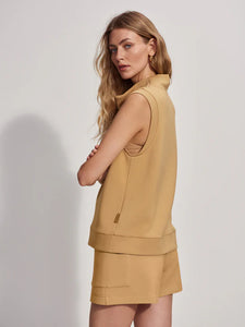 VARLEY ELLEN COWL NECK TANK - PRAIRIE SAND