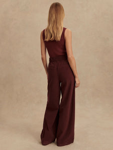 VARLEY FLORIS WIDE LEG 29.5" - DECADENT CHOCOLATE