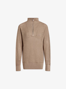 VARLEY BILLIE HALF-ZIP KNIT - CASHMERE STONE