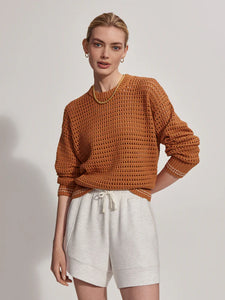 VARLEY FOX KNIT SWEATER - ALMOND