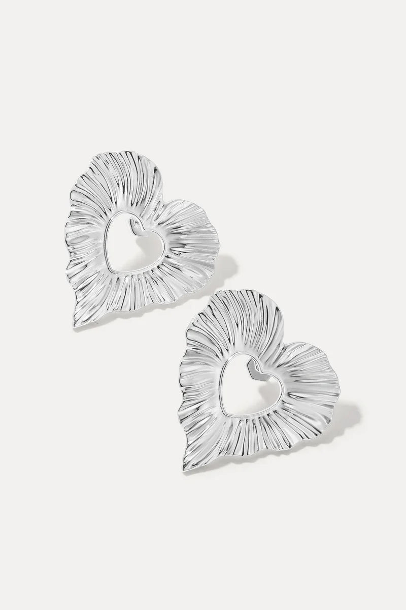 MIRANDA FRYE AMOUR EARRINGS - SILVER