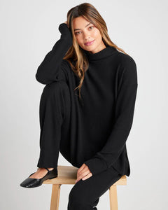 SPLENDID LONDON LOUNGE TUNIC - BLACK