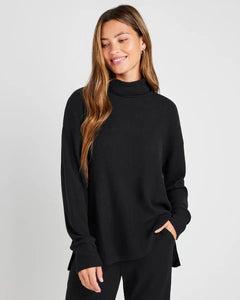 SPLENDID LONDON LOUNGE TUNIC - BLACK