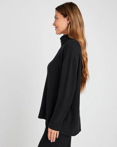 SPLENDID LONDON LOUNGE TUNIC - BLACK