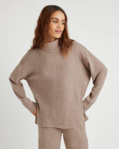 SPLENDID LONDON LOUNGE TUNIC - TAWNY HEATHER