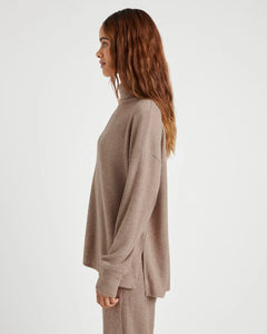 SPLENDID LONDON LOUNGE TUNIC - TAWNY HEATHER