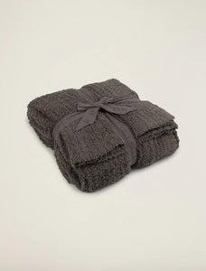 BAREFOOT DREAMS COZYCHIC RIBBED THROW - CHARCOAL