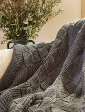 Load image into Gallery viewer, BAREFOOT DREAMS COZYCHIC DIAMOND WEAVE BLANKET - CARBON
