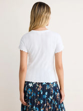 Load image into Gallery viewer, NZ BY NIC+ZOE POINTELLE RIB GEORGIA TEE - PAPER WHITE
