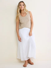 Load image into Gallery viewer, NZ BY NIC+ZOE POINTELLE RIB ELLA TANK - WHITE PEPPER
