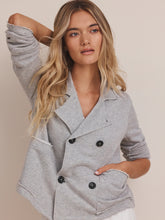 Load image into Gallery viewer, NZ BY NIC+ZOE FRENCH TERRY DAILY JACKET - HEATHER GREY
