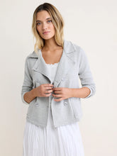 Load image into Gallery viewer, NZ BY NIC+ZOE FRENCH TERRY DAILY JACKET - HEATHER GREY

