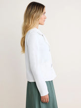 Load image into Gallery viewer, NZ BY NIC+ZOE FRENCH TERRY DAILY JACKET - PAPER WHITE
