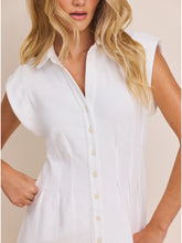 Load image into Gallery viewer, NZ BY NIC+ZOE FRENCH TERRY RORY DRESS - PAPER WHITE
