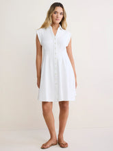 Load image into Gallery viewer, NZ BY NIC+ZOE FRENCH TERRY RORY DRESS - PAPER WHITE
