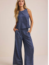 Load image into Gallery viewer, NZ BY NIC+ZOE CHAMBRAY MIX STEVIE TANK - INDIGO MIX
