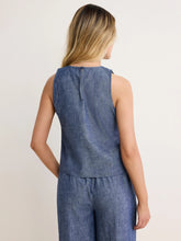 Load image into Gallery viewer, NZ BY NIC+ZOE CHAMBRAY MIX STEVIE TANK - INDIGO MIX
