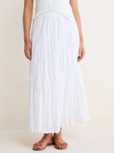 Load image into Gallery viewer, NZ BY NIC+ZOE COTTON CRINKLE SKIRT - PAPER WHITE
