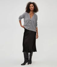 Load image into Gallery viewer, MICHAEL STARS LEILA BIAS MIDI SKIRT - BLACK
