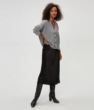 Load image into Gallery viewer, MICHAEL STARS LEILA BIAS MIDI SKIRT - BLACK
