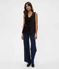 Load image into Gallery viewer, MICHAEL STARS MITZI COWL NECK TOP - BLACK
